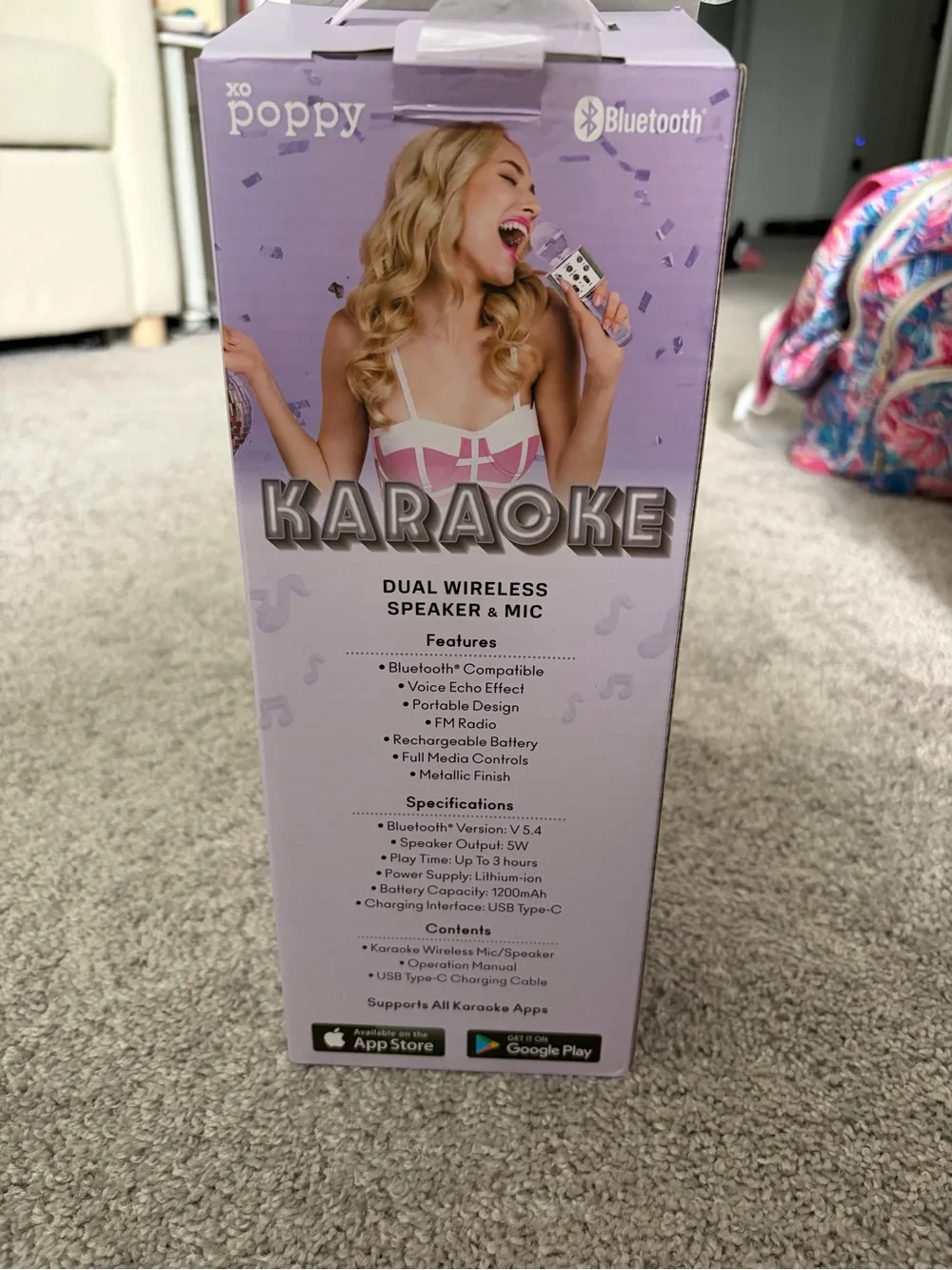 Wireless Portable Karaoke Microphone - Pink